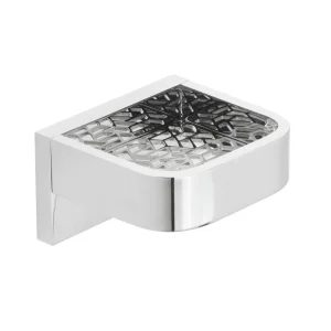 Vado Omika 100mm Shelf With Geometric Insert Chrome