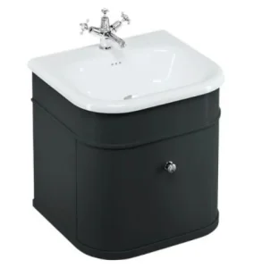 Burlington Chalfont Single Drawer Unit 550mm Black