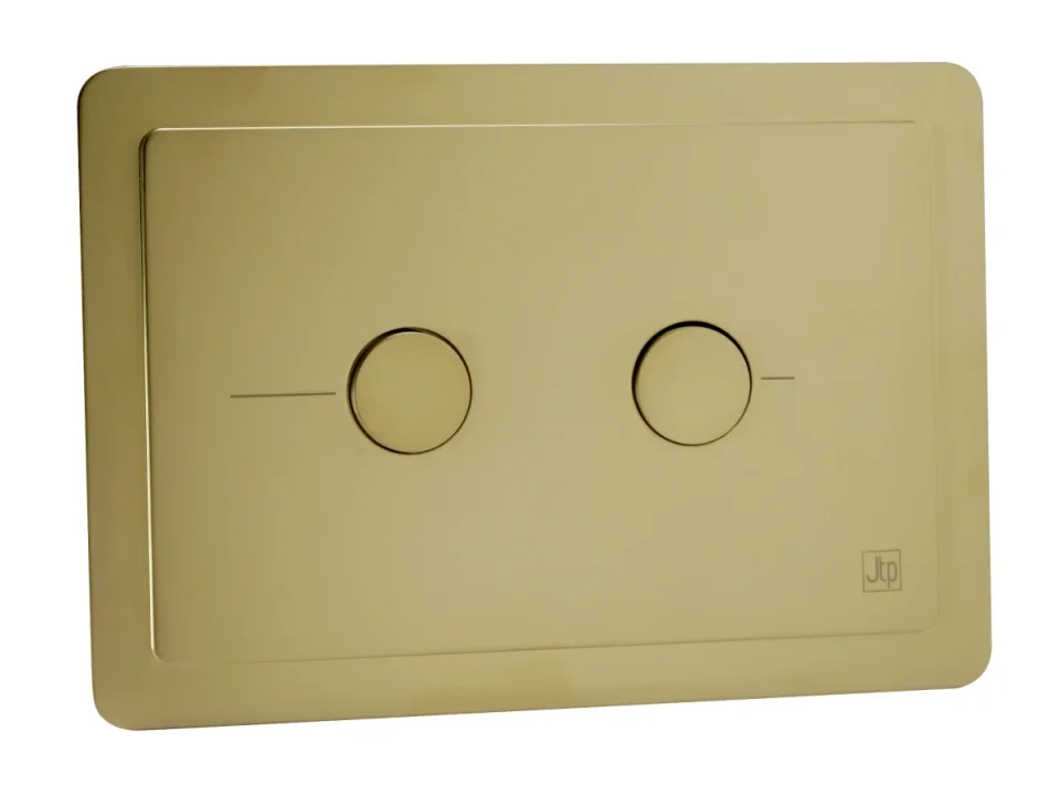 Just Taps Grosvenor Pneumatic Flush Plate Brushed Brass RT product image - Image 1
