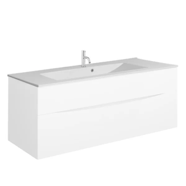 Crosswater Glide Ii Basin Ceramic 1000 With Overflow White