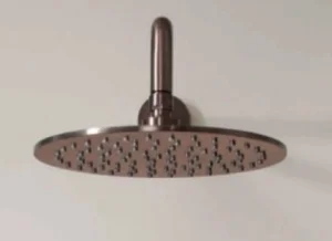 Just Taps Vos Round Shower Head 250mm Brushed Bronze