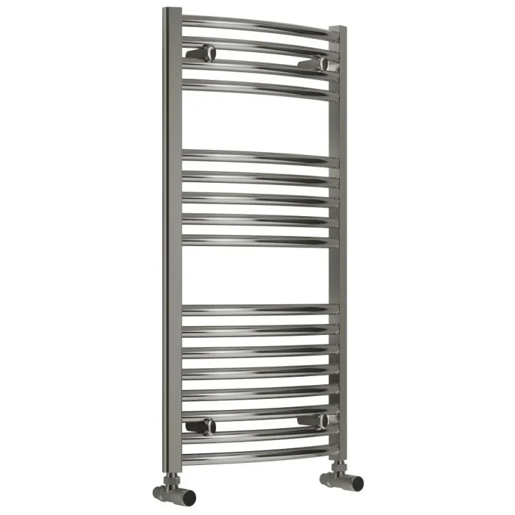 Reina Diva 400 X 1000 Towel Radiator Chrome Curved product image - Image 1