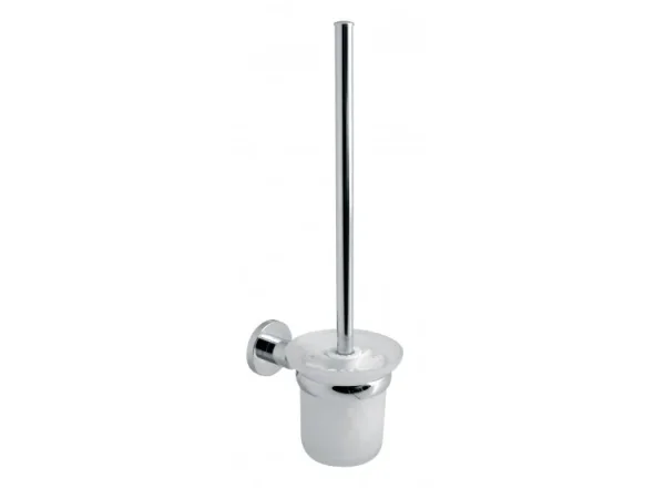 Vado Elements Toilet Brush And Holder Wall Mounted Chrome detail view - Image 3