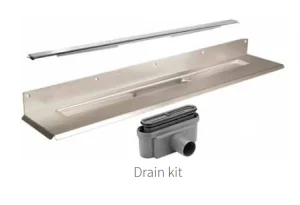 Unidrain 800mm Linear Drain (custom Solution Finish)