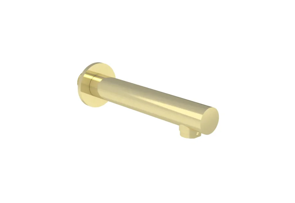 Saneux Cos 220mm Round Bath Spout - Brushed Brass product image - Image 1