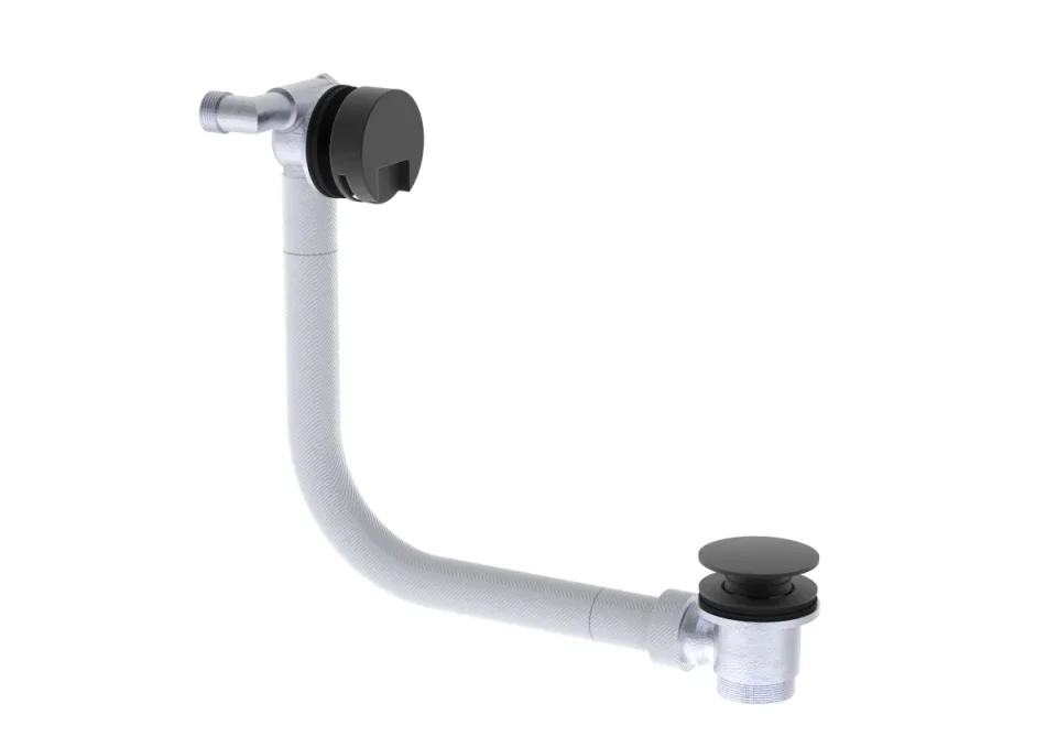 Saneux Cos Bath Filler, Overflow & Clicker Waste - Matte Black product image - Image 1