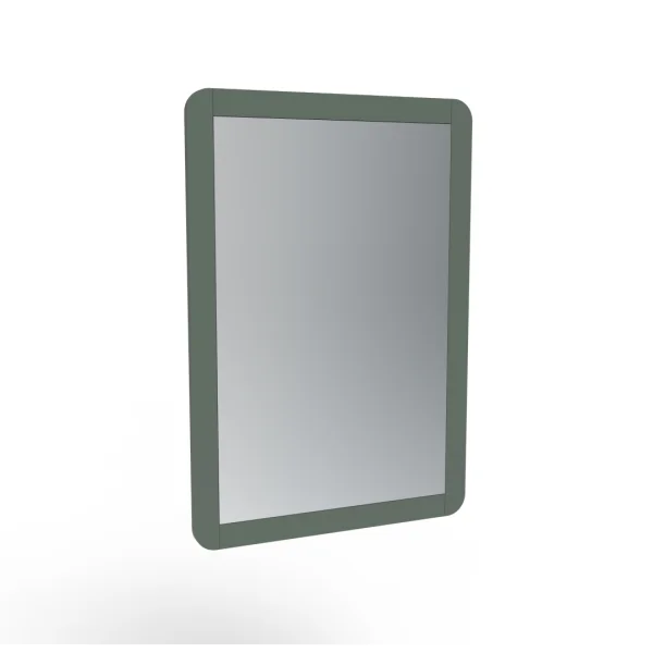 Saneux Hyde 55cm 1 Door Recessed Electric Mirror Cabinet (rh) - Matte Sage