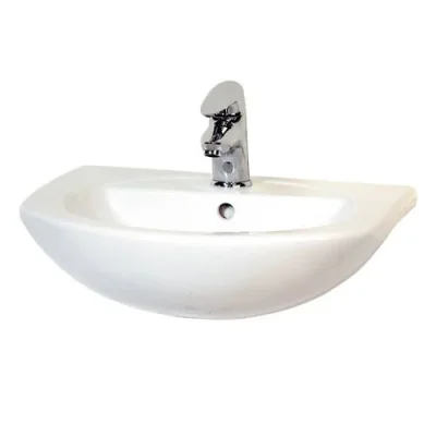 Eastbrook Loire Semi-recessed Basin 1th White