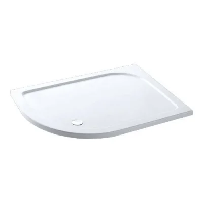 Eastbrook Volente 1100x800 Lh Quad Abs Stone Resin Tray White