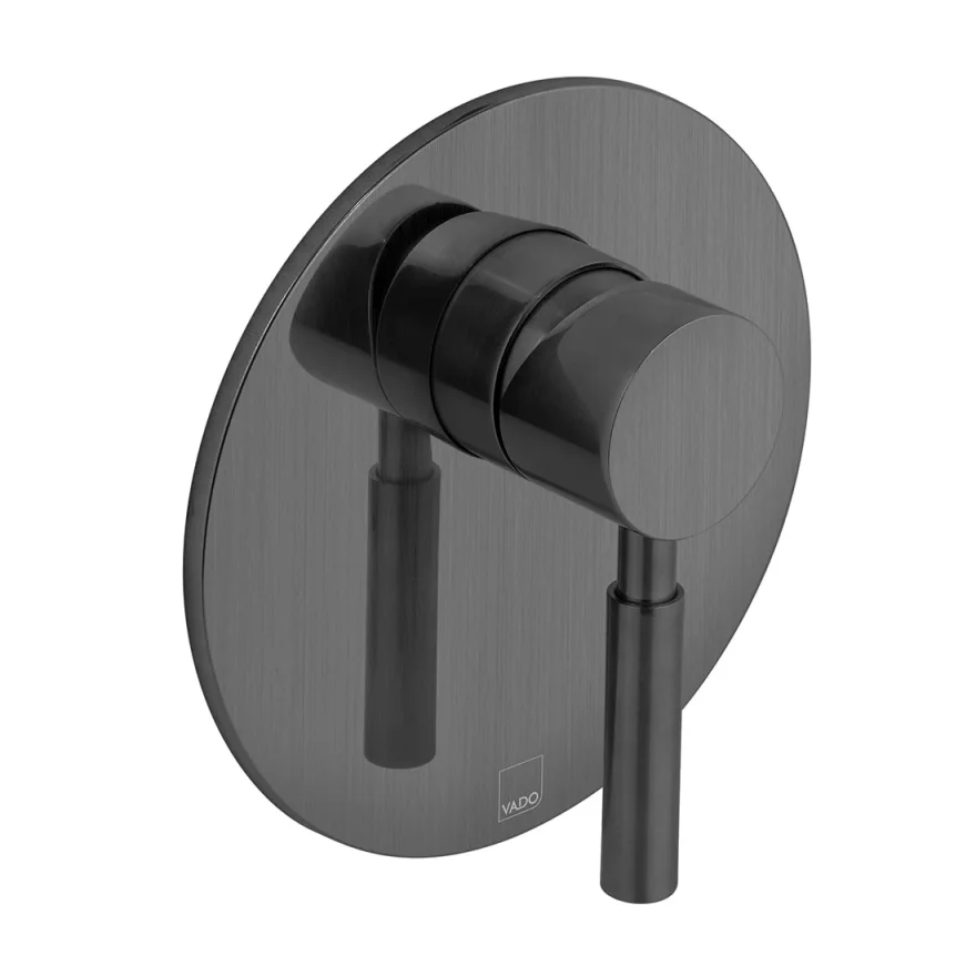 Vado Individual Origins 1 Outlet Concealed Single Lever Manual Valve Brushed Black product image - Image 1