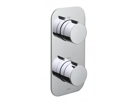 Vado Tablet Altitude 1 Outlet 2 Handleconcealed Thermostatic Valve Vertical Chrome detail view - Image 3