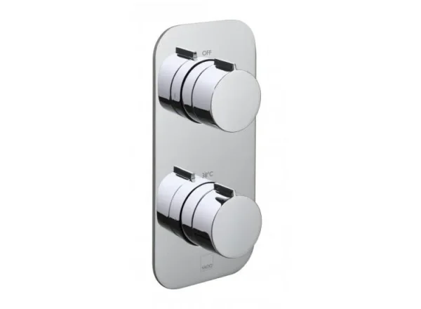 Vado Tablet Altitude 1 Outlet 2 Handleconcealed Thermostatic Valve Vertical Chrome detail view - Image 3