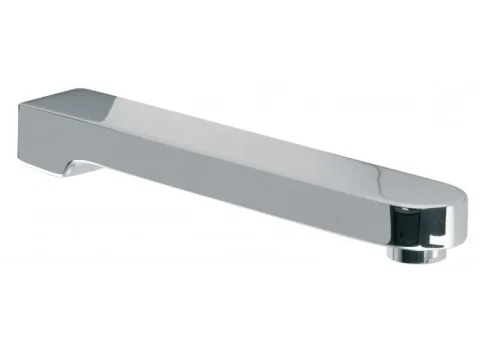 Vado Life Bath Spout Wall Mounted Chrome detail view - Image 2