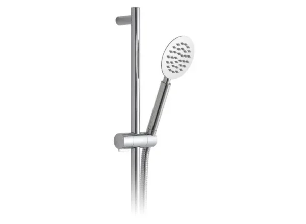 Vado Aquablade Slide Rail Shower Kit With Round Single-function All Metal Rub-clean Shower Handset With Cool Touch Handle, 900mm Slide Rail With Twist Control And 150cm Shower Hose Chrome detail view - Image 4