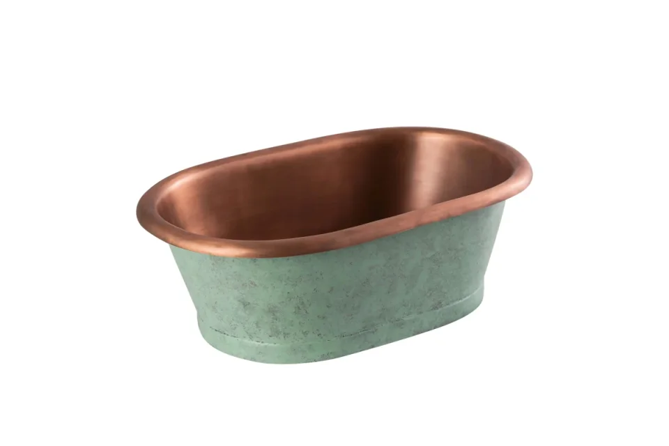 Bc Designs Copper Basin With Verdigris Outer Copper/verdigris product image - Image 1