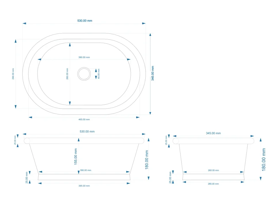 Bc Designs Copper Basin With Verdigris Outer Copper/verdigris detail view - Image 3