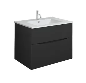 Crosswater Glide Ii 2 Drawer Basin Unit 700 Matt Black