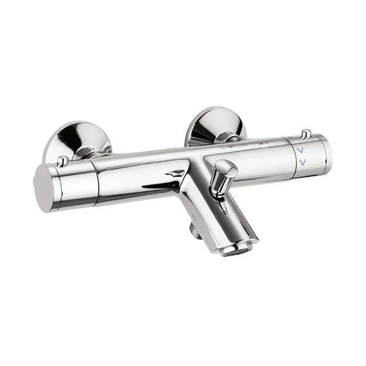 Crosswater Exposed Kai Thermostatic Bath Shower Mixer Chrome product image - Image 1