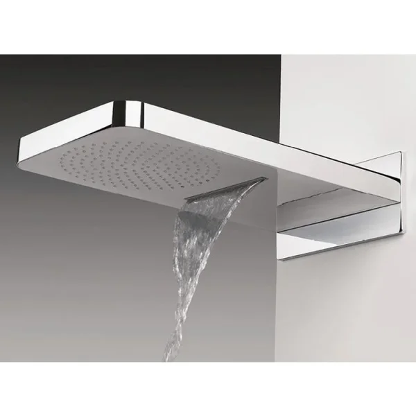 Crosswater Revive Shower Head With Waterfall Feature Chrome detail view - Image 4