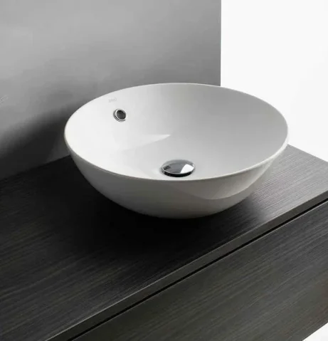 Crosswater Castellon Plus Counter Basin Overflow White detail view - Image 2