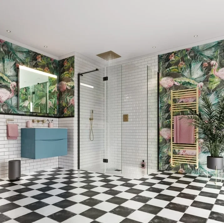 Crosswater Crossbox Push Mpro 2 Outlet Trim & Levers Brushed Brass detail view - Image 3