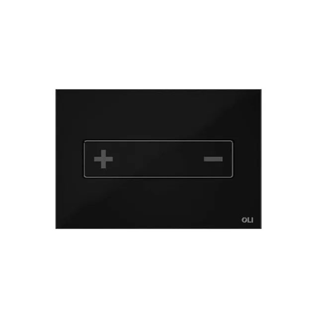 Oli Oceania Black Glass Pneumatic Flush Plate RT product image - Image 1