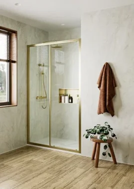 Crosswater Clear 6 Slider Single 1200 Brushed Brass