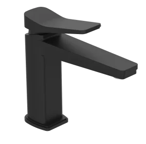 Just Taps Hix Single Lever Basin Mixer Tap Matt Black