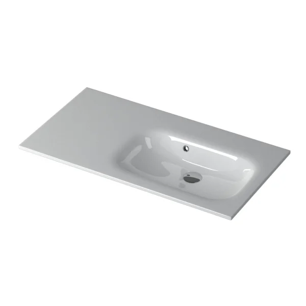 Faeber Infinite M1 Pearl 900mm Right Hand Furniture Basin White polished