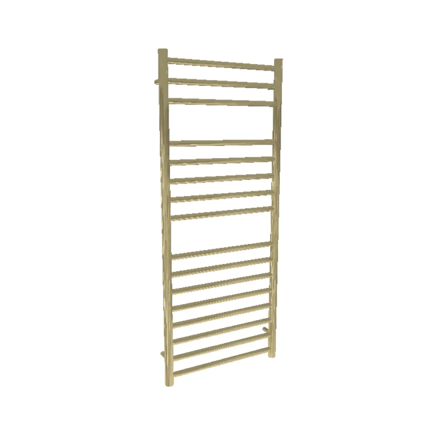AVA Trend Ladder 1200 x 500mm Brushed Brass PVD Stainless Steel Towel Rail  Oil Filled product image - Image 1