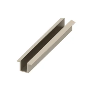 Abacus Glass Recessed Channel Pack Brushed Nickel 8mm
