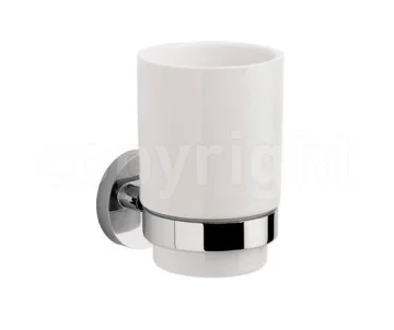 Crosswater Central Tumbler Holder Single Chrome detail view - Image 4