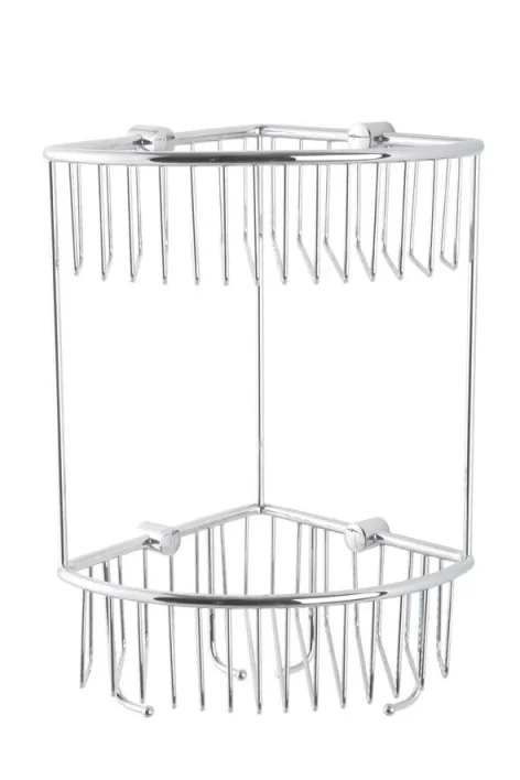 Eastbrook Double Corner Basket Chrome product image - Image 1