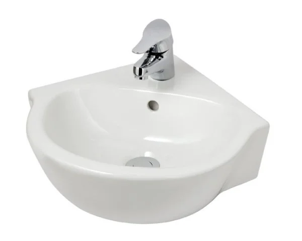 Eastbrook Corner Basin 450mm 1th White