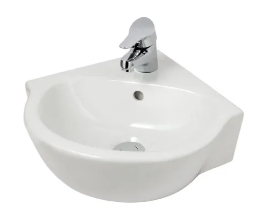 Eastbrook Corner Basin 450mm 1th White product image - Image 1