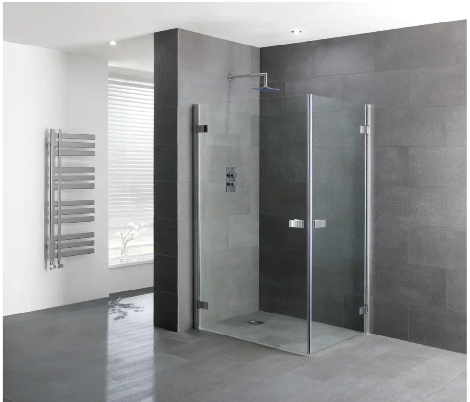 Eastbrook Volente 900x800 Double Hinge Door Chrome Profiles product image - Image 1