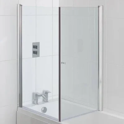 Eastbrook Type 1 Screen Across Bath For 900 Chrome Profiles