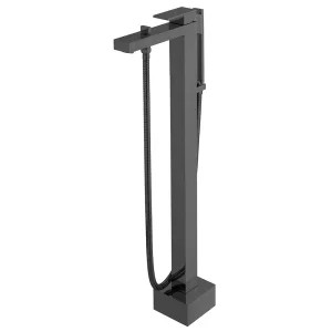 Vado Individual Notion Floor Standing Bath Shower Mixer Brushed Black