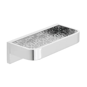 Vado Omika 200mm Shelf With Geometric Insert Chrome