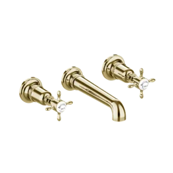 Burlington Guild Bath 3th Set Wall Mounted Gold