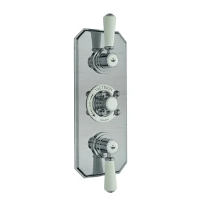 Bc Designs Victrion Triple 2-way Concealed Valve Brushed Chrome