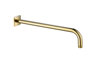 Just Taps Grosvenor Shower Arm Light Gold
