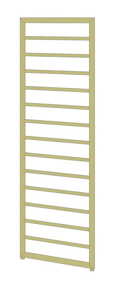 Ava Frame 1500x500mm Towel Rail Pvd Brushed Brass Stainless Steel product image - Image 1