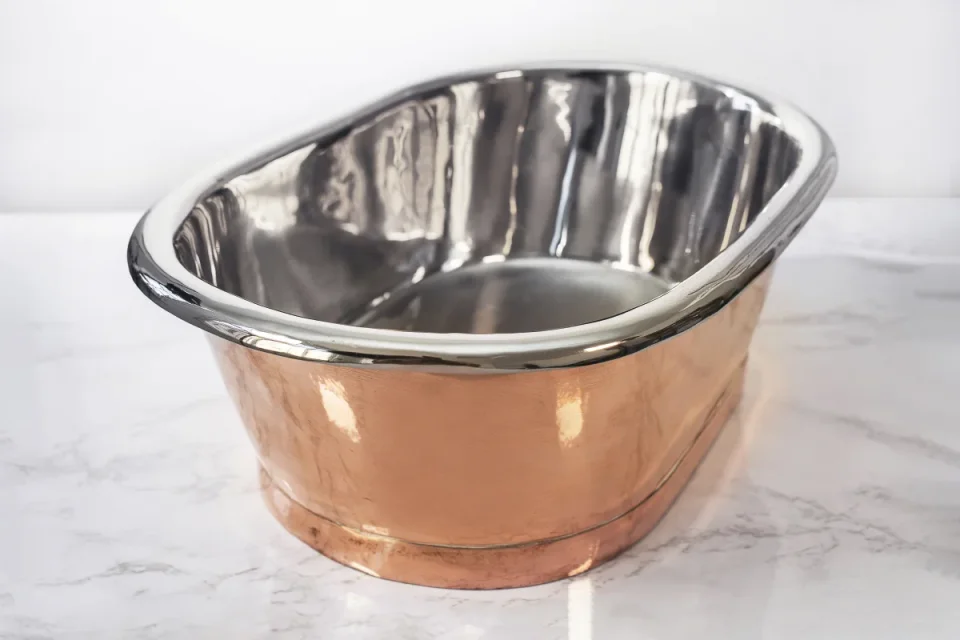 Bc Designs Copper Basin With Nickel Inner Copper/nickel product image - Image 1