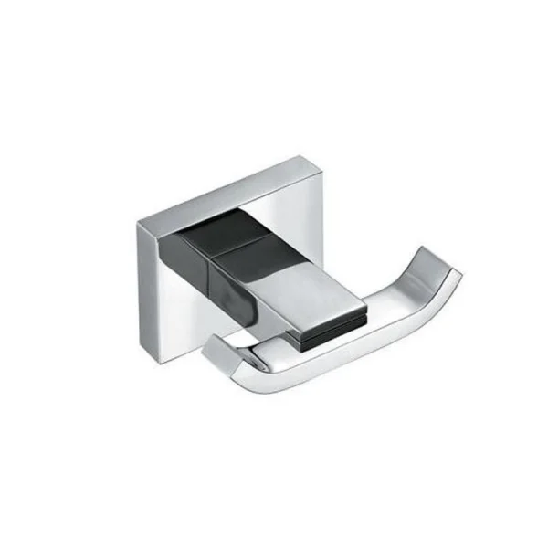 Vado Level Double Robe Hook Wall Mounted Chrome