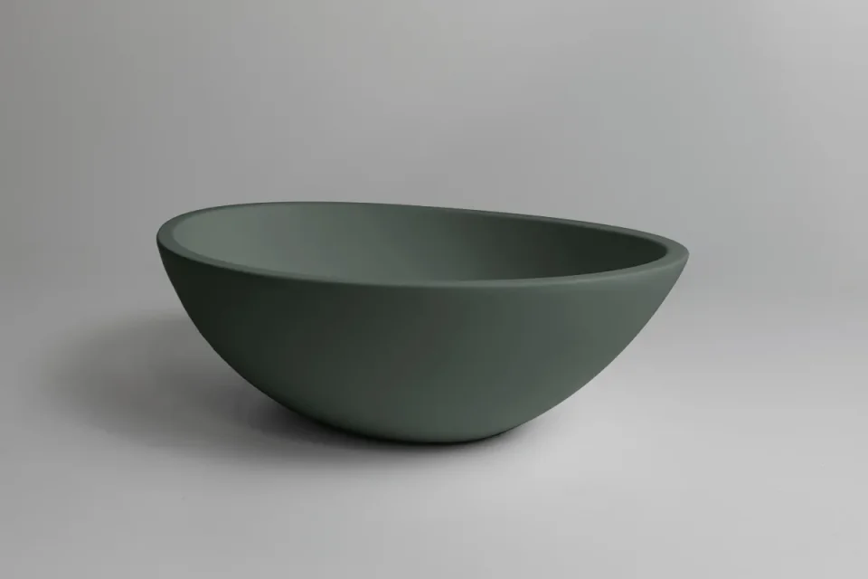 Bc Designs Tasse/gio Basin 575 X 145 Khaki Green detail view - Image 2