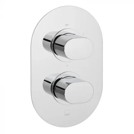 Vado Dx Life 3 Outlet 2 Handle Concealed Thermostatic Valve Chrome