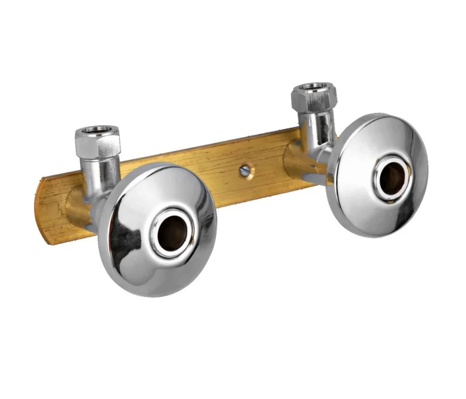 Just Taps Mounting System For Exposed Installation 150mm Centres Chrome product image - Image 1