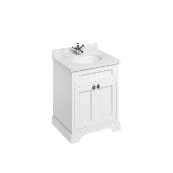 Burlington Freestanding Basin Unit With Doors White