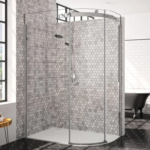 Merlyn 10 Series 1 Door Offset Quadrant Righthand 1000 X 800mm detail view - Image 2